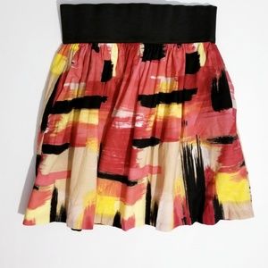 Aqua (Bloomingdale's Brand) Multi colored skirt